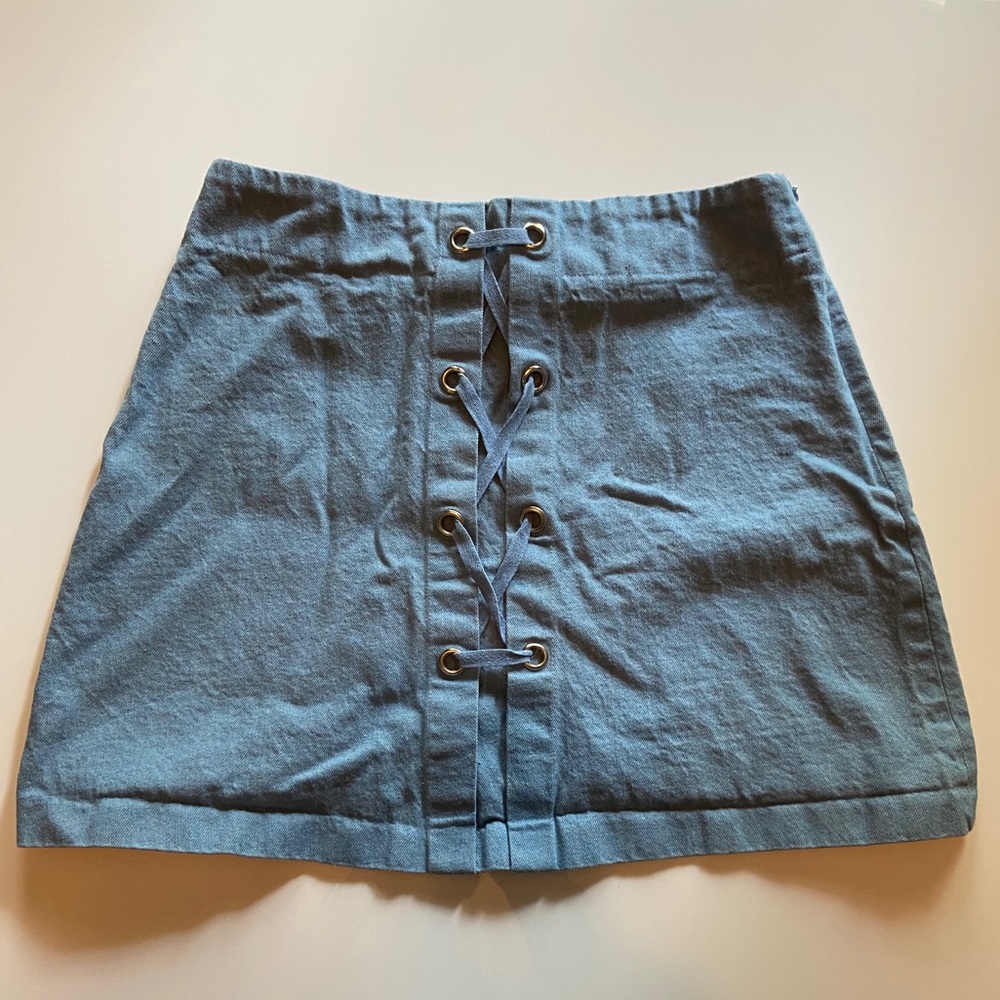 Lulus denim mini skirt